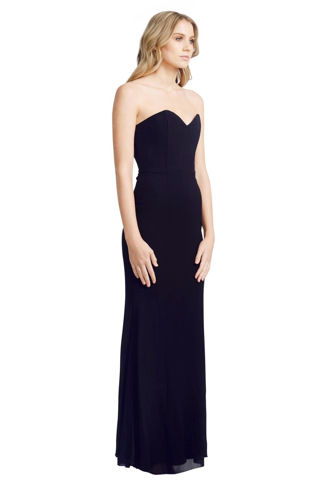 Alex Perry - Louise Gown - Black - Side