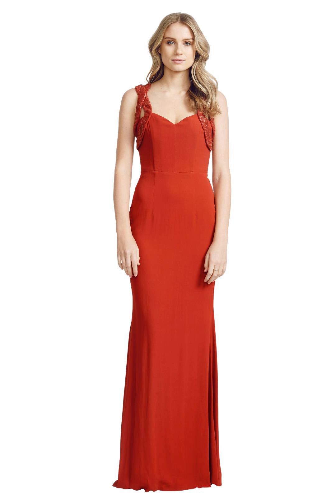 Alex Perry - Nadia Gown - Red - Front