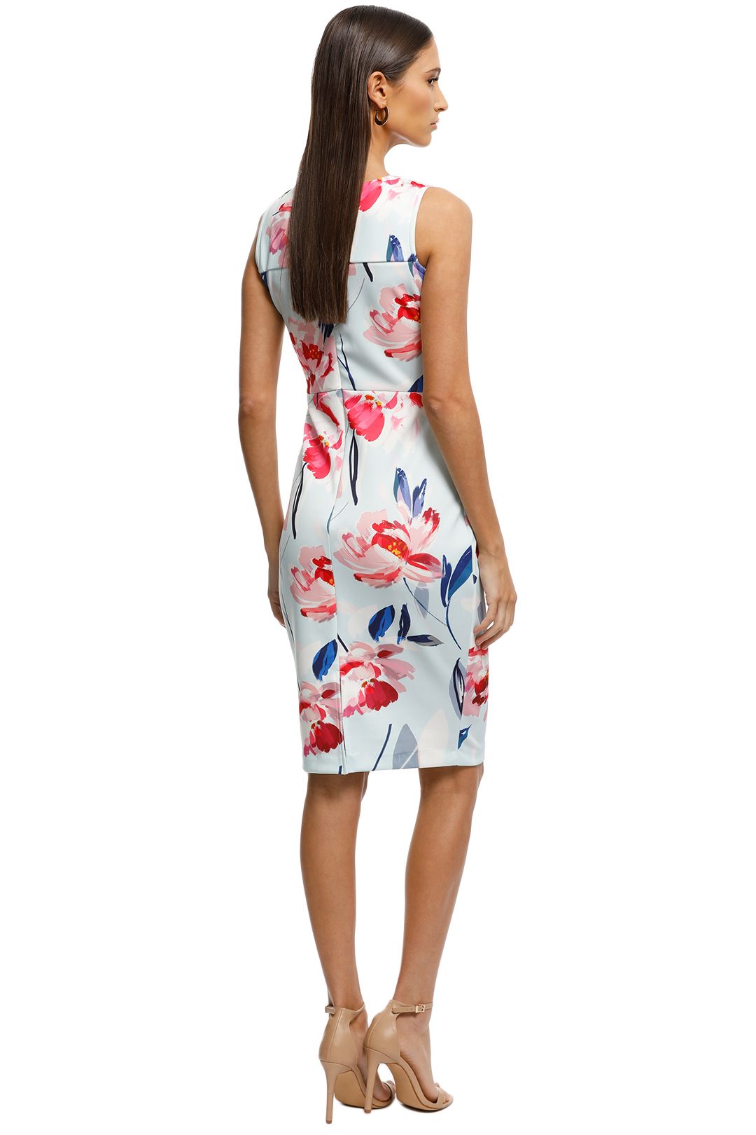 Alexia-Admor-Danica-Floral-Sheath-White-Multi-Back