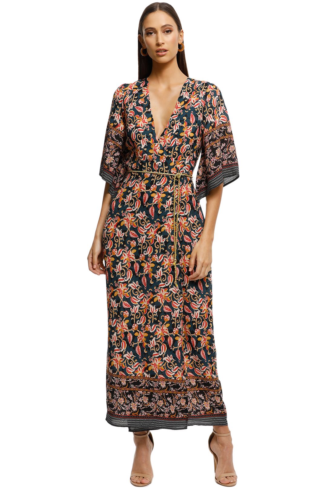 Alexia-Admor-Printed-Border-Wrap-Dress-Navy-Multi-Front