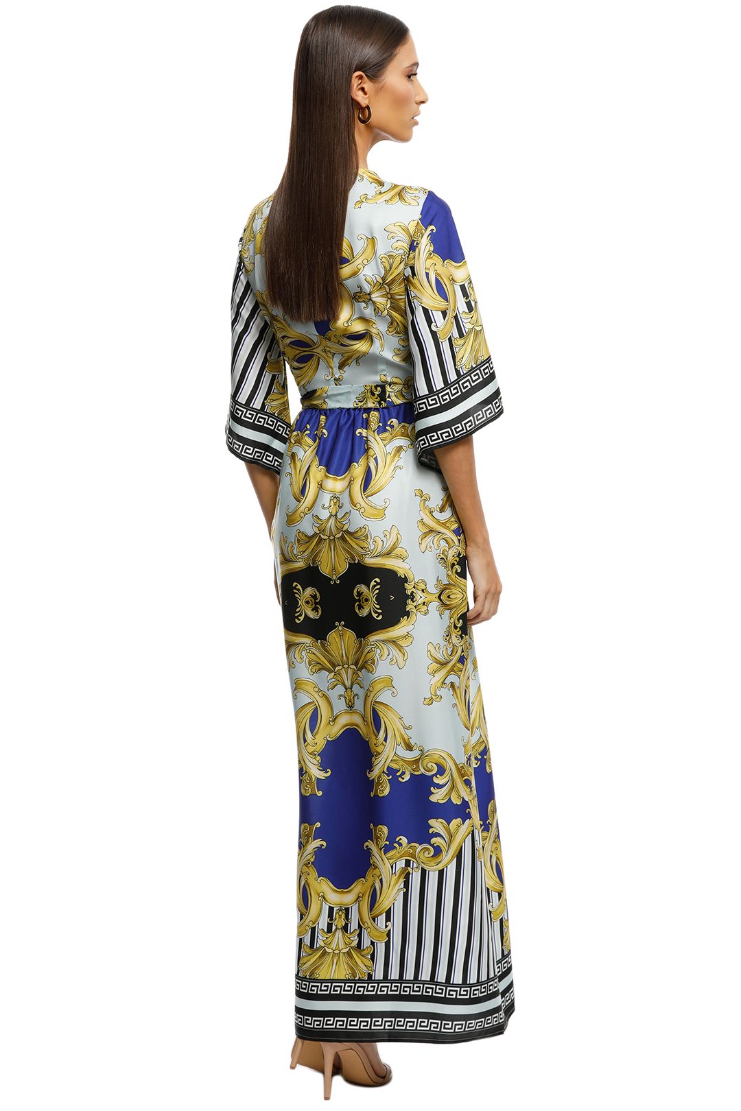 Alexia-Admor-Printed-Kimono-Wrap-Dress-Multi-Back