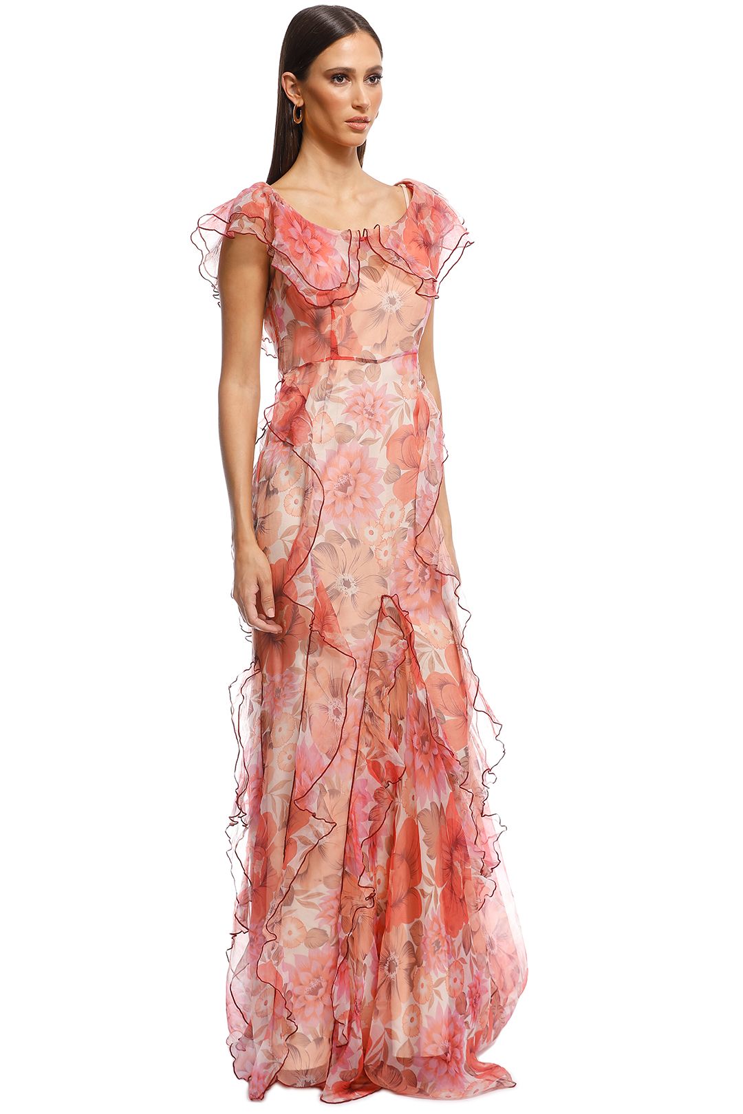Alice McCall - Flora Gown - Scarlet Red - Side