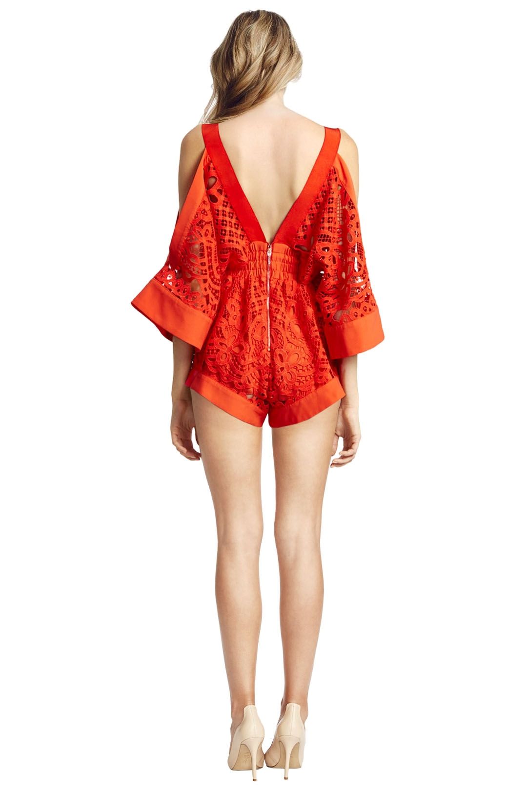 Alice McCall - Keep me there Playsuit - Red - Back