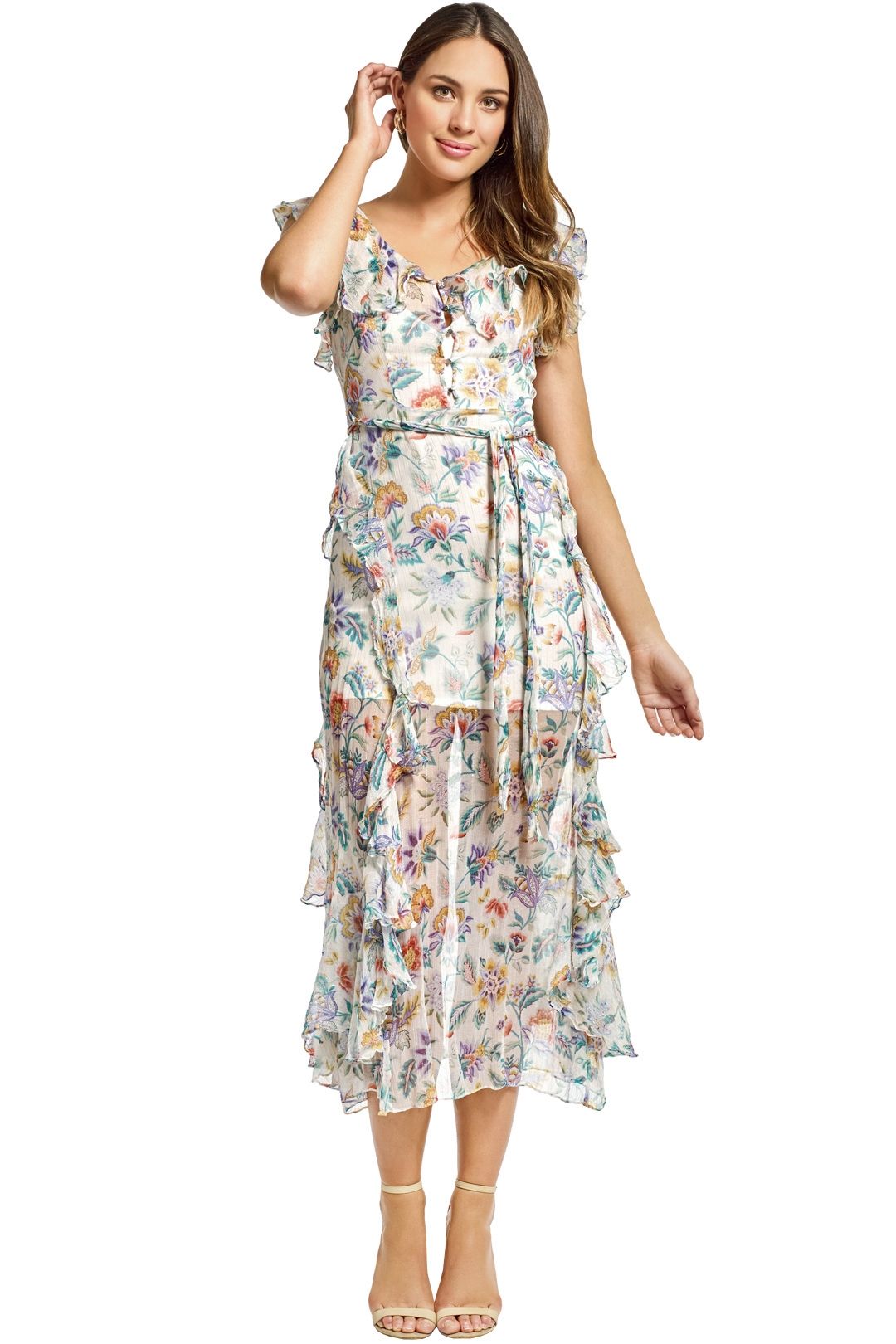 Oh Oh Oh Maxi Dress in Ivory Garden by Alice McCall for Hire