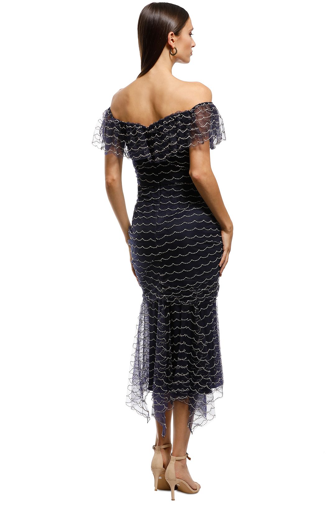 Alice McCall - Venus Valentine Midi Dress - Indigo - Back