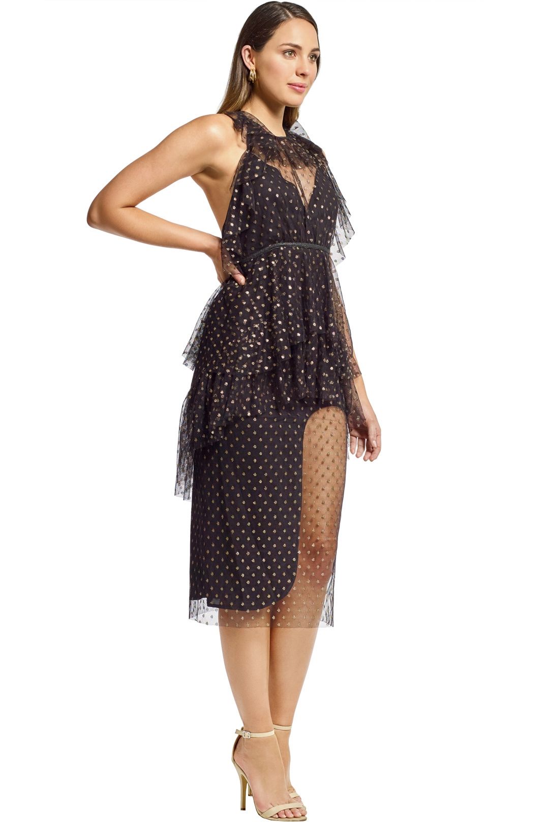 Alice McCall - You and Me Dress - Black - Side