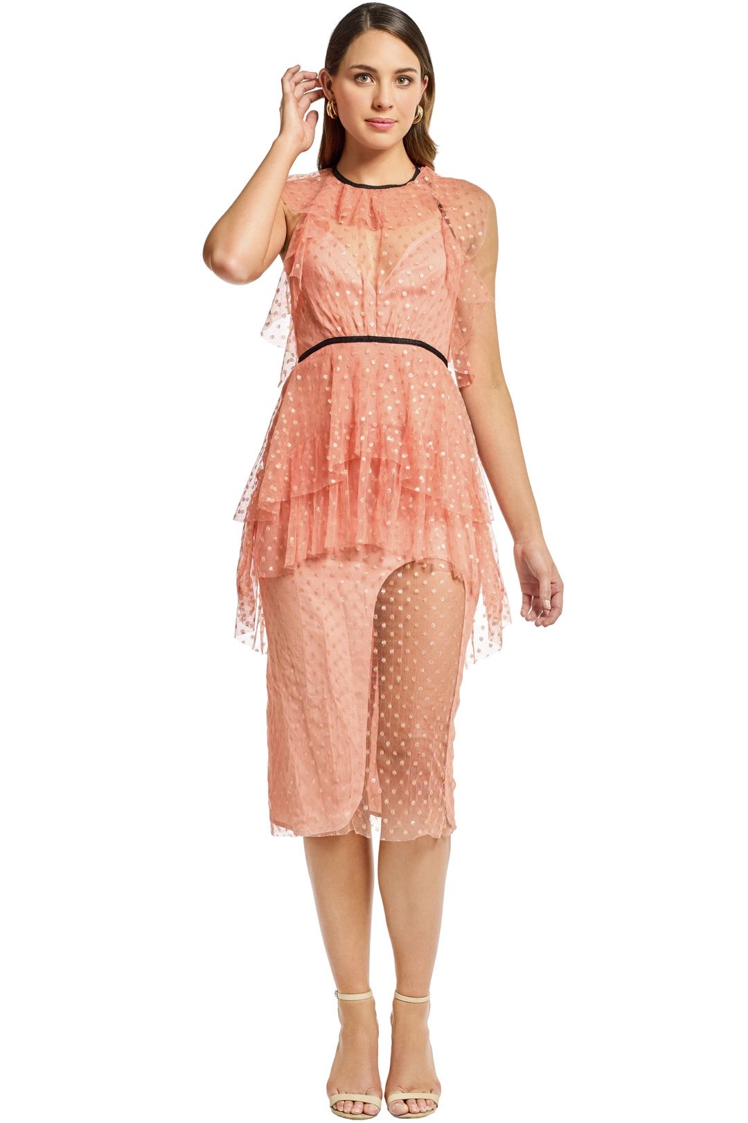 alice mccall rose gold dress