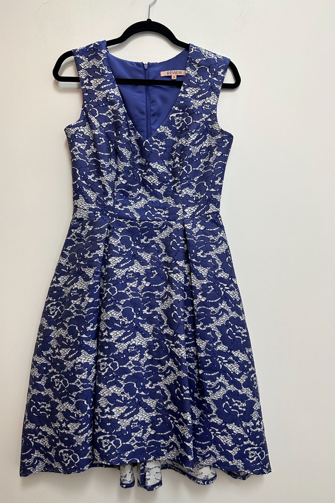 Review Alita Blue Lace Dress 