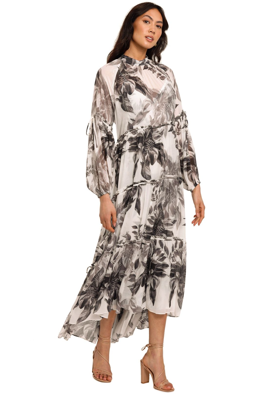 AllSaints Eimear Creation Maxi Dress Tropical Print