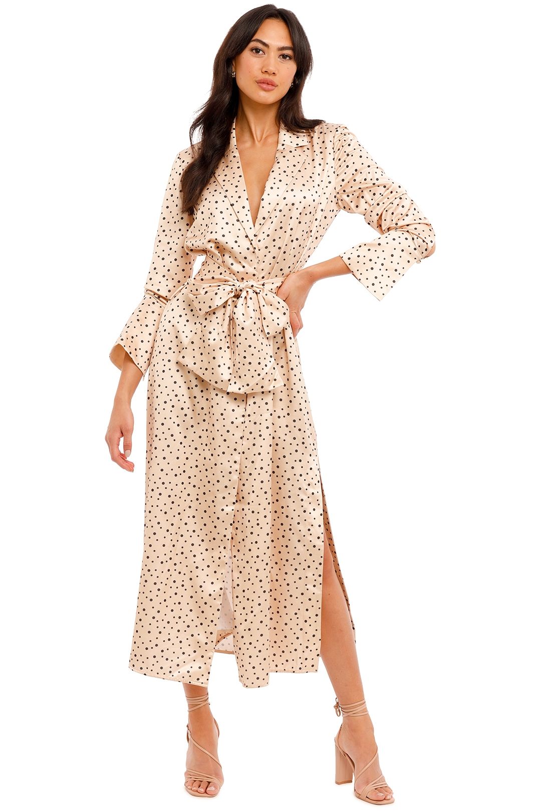 Image of Significant Other - Amara Dress - Cream Black Polka