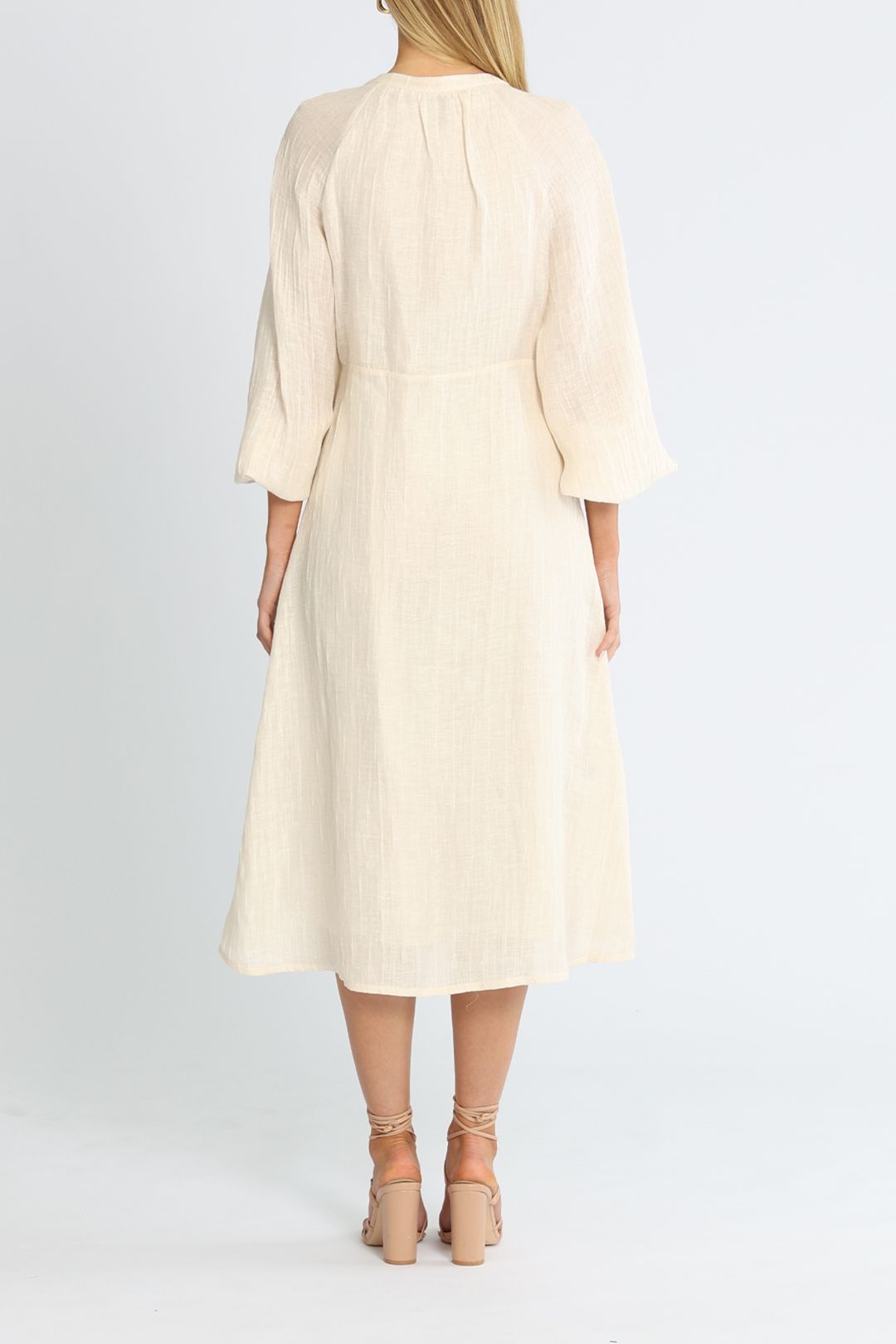 Amara Dress  White ginia crew