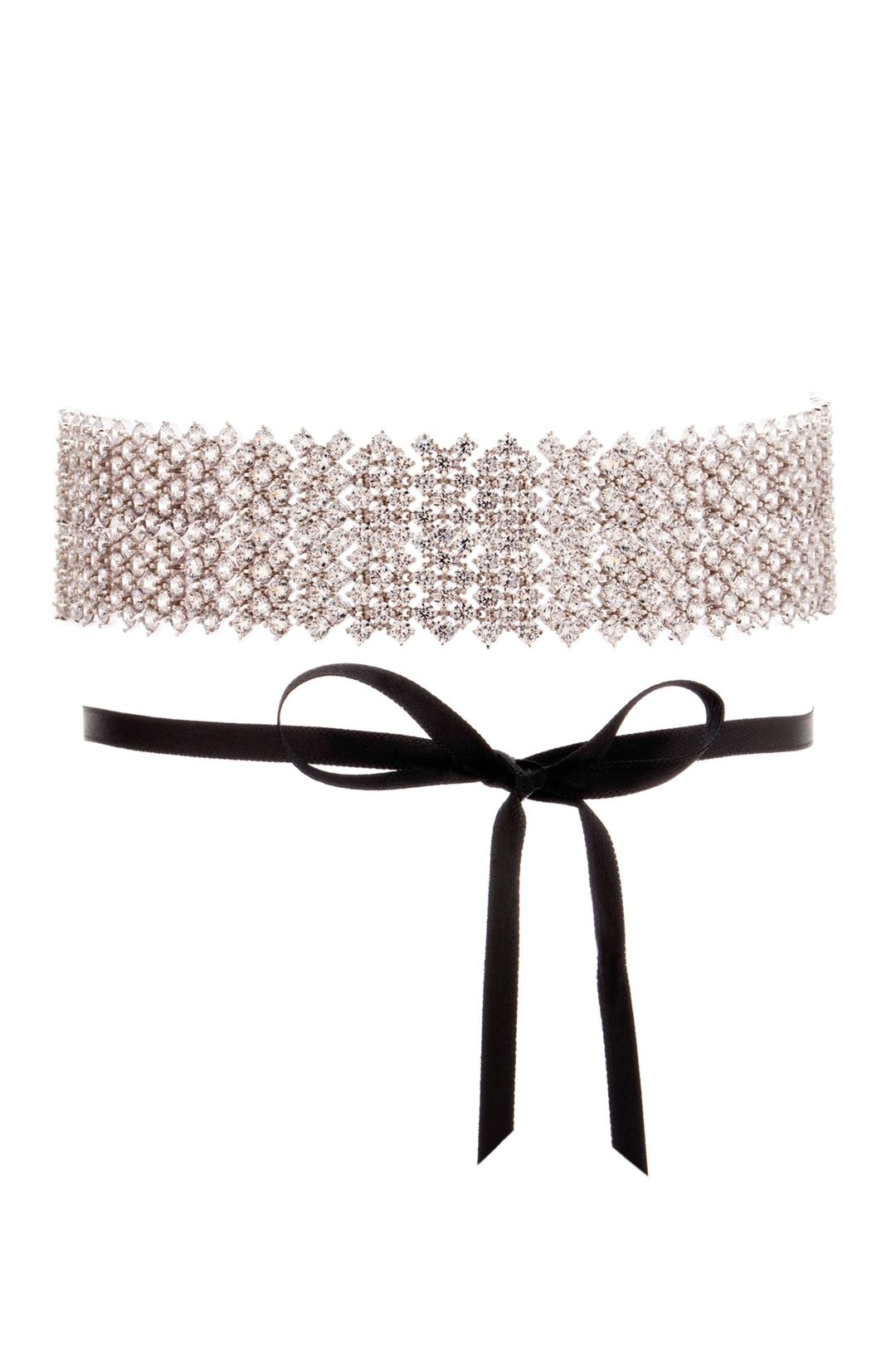 Amber Sceats - Grand Miley Choker - Silver Black - Front