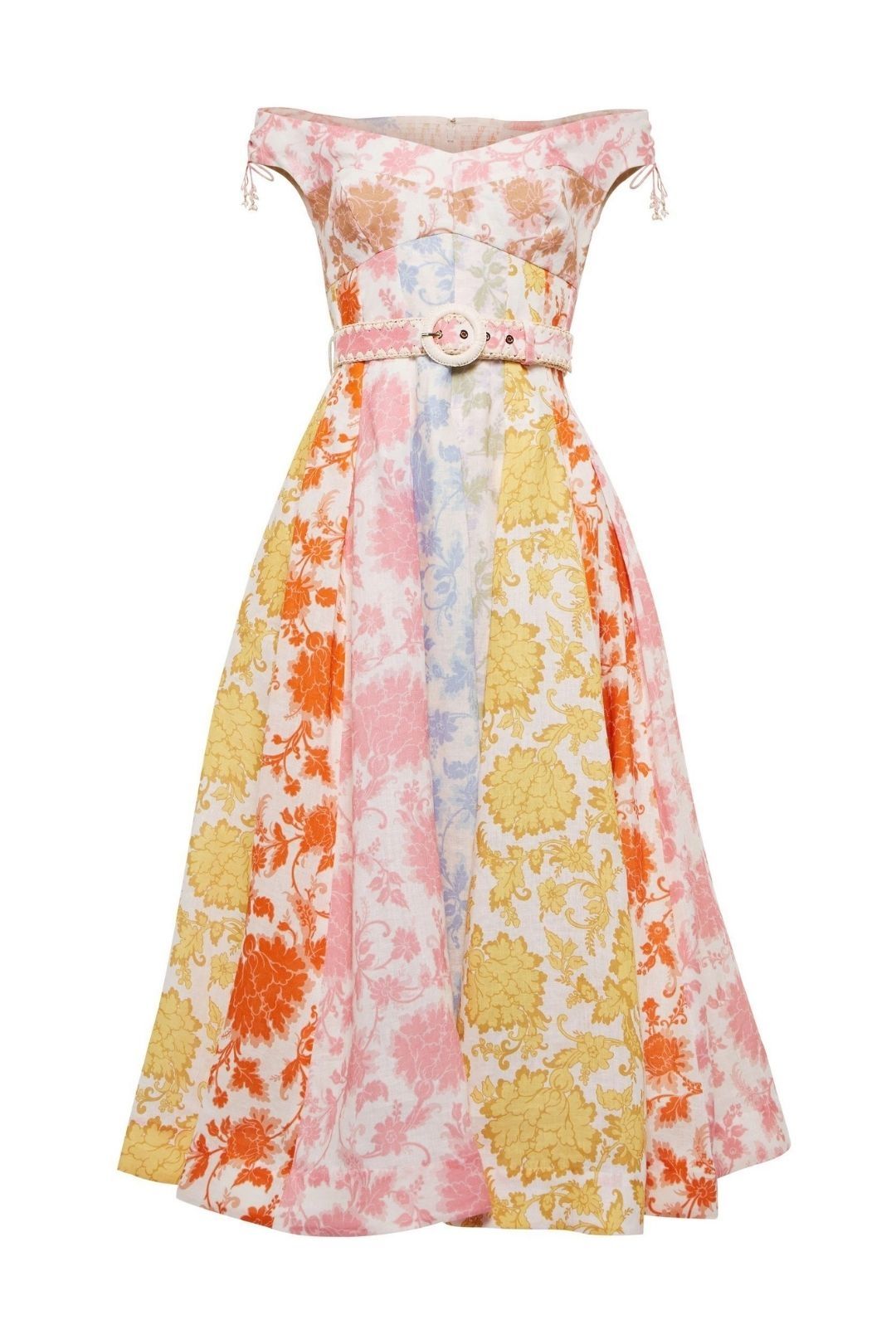 Image of Zimmermann - Postcard Spliced Midi Dress