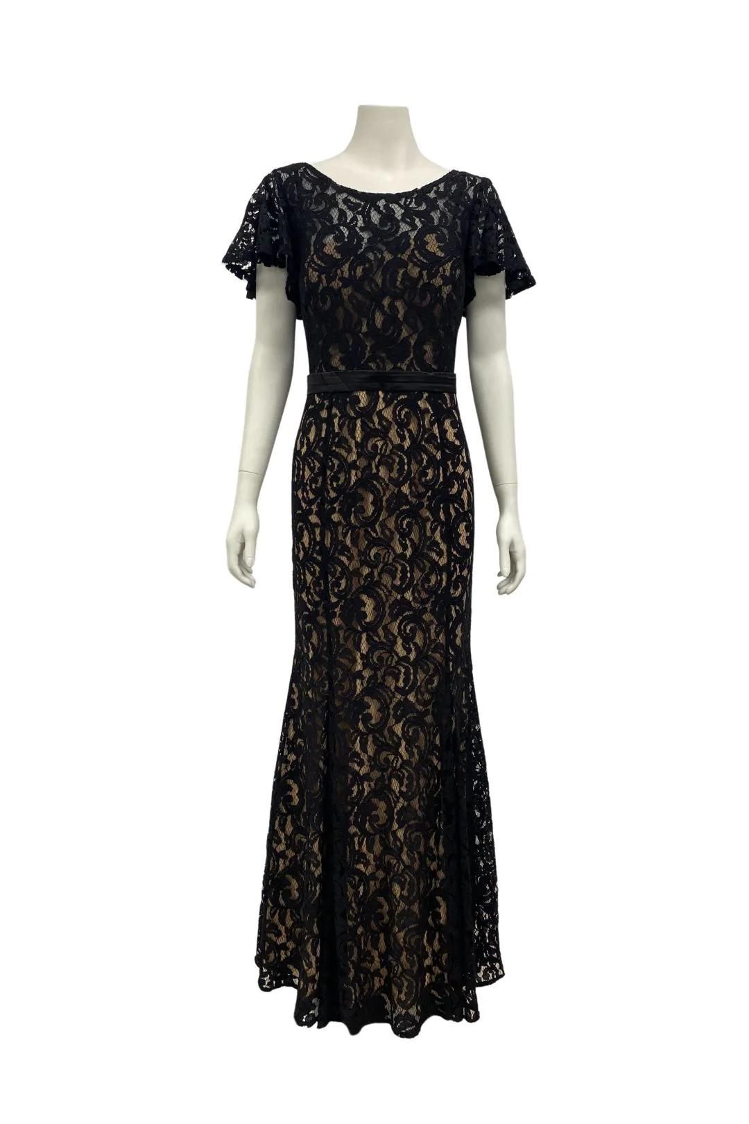 Anissa - Black Lace Gown