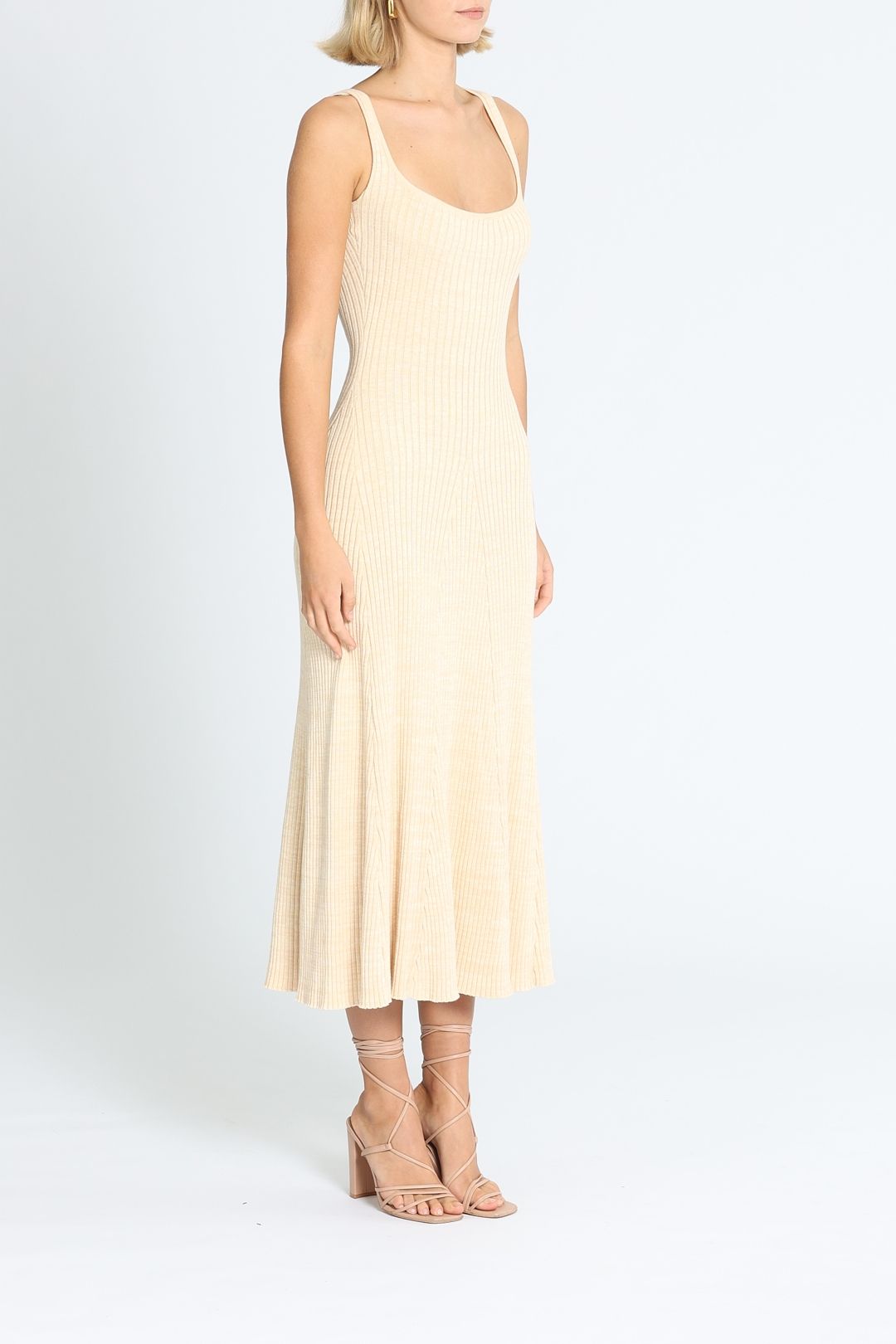 Anna Quan Dido Dress Cream Scoop Neck