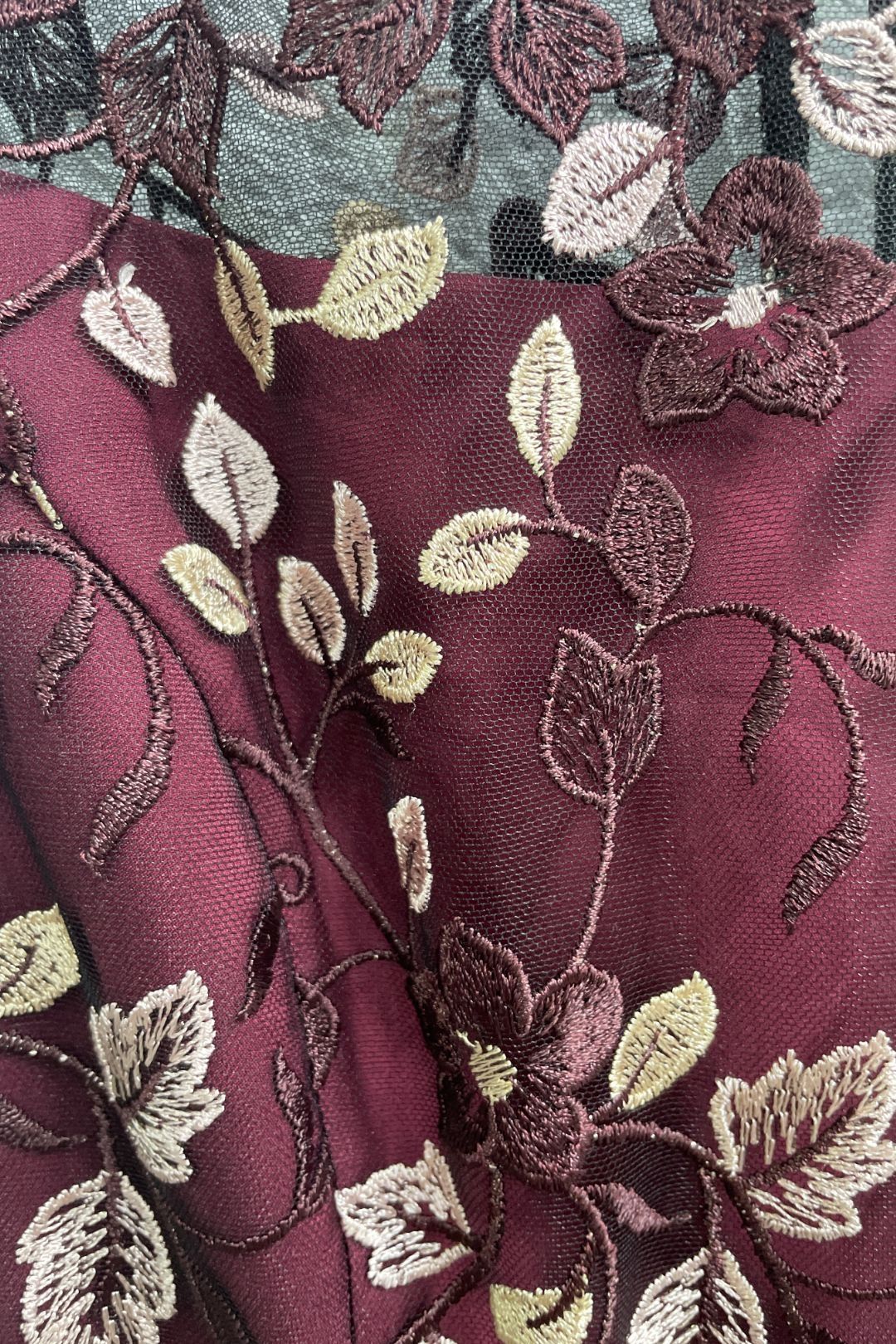 Anthea Crawford - Brown Embroidered Catherine Shift Dress