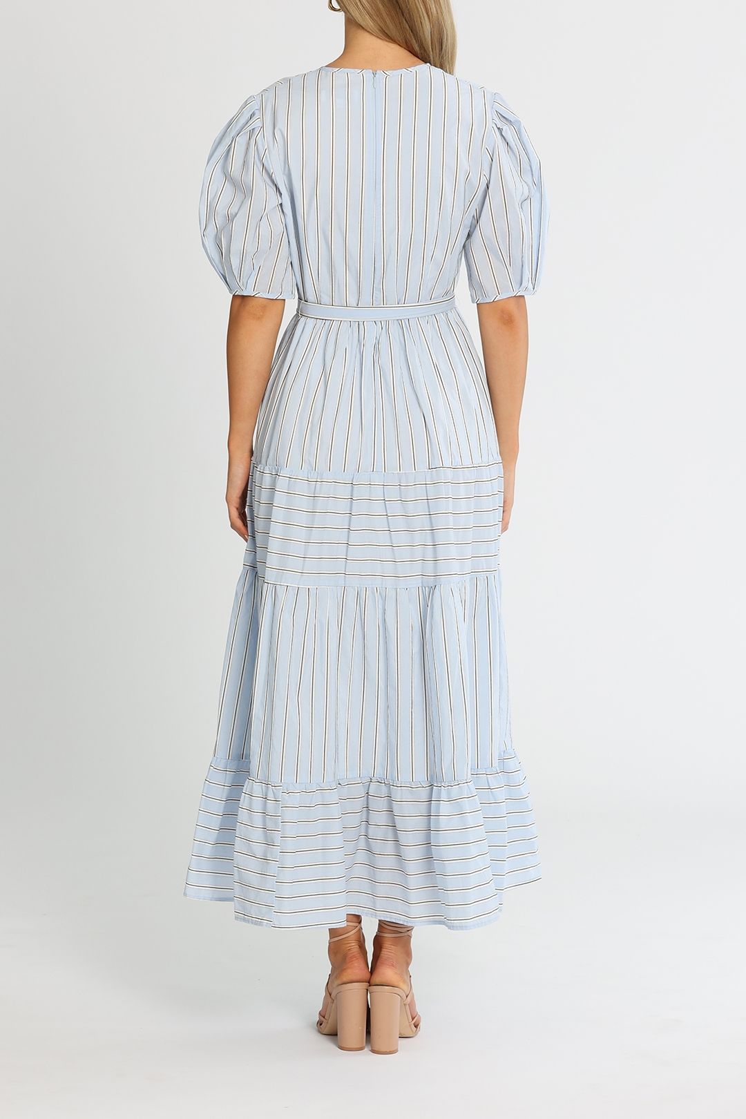 Apartment Clothing Nell Wrap Dress Blue Midi