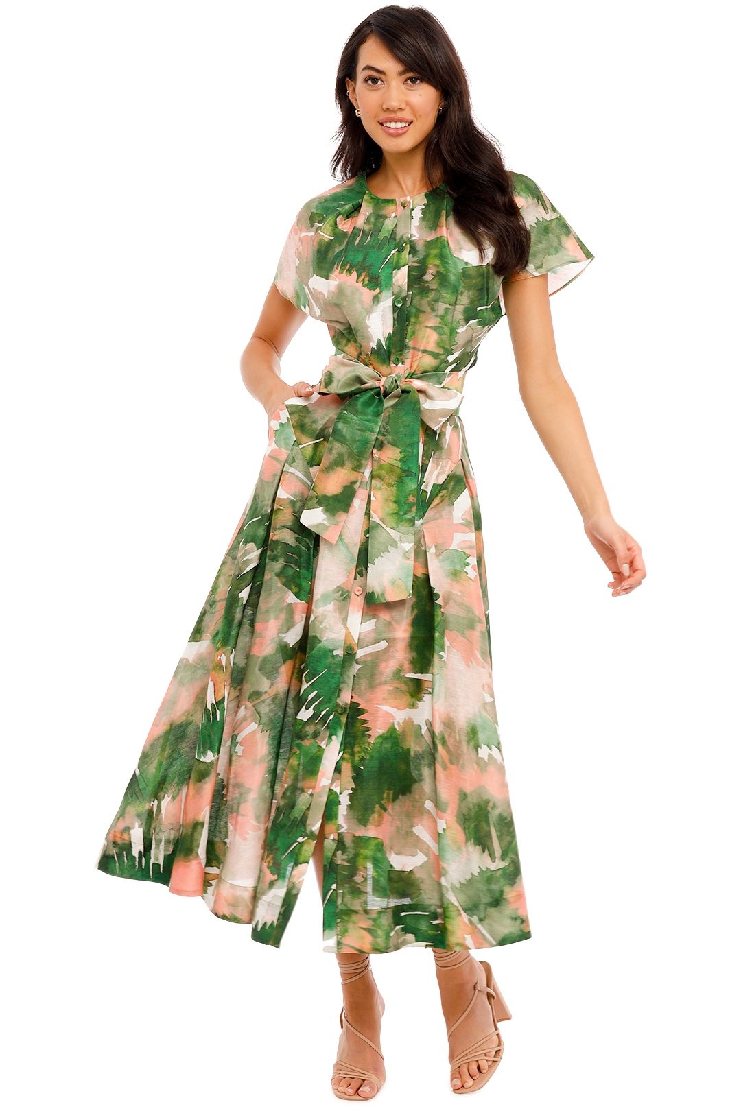 Aquarelle Dress Ginger and Smart Abstract Print