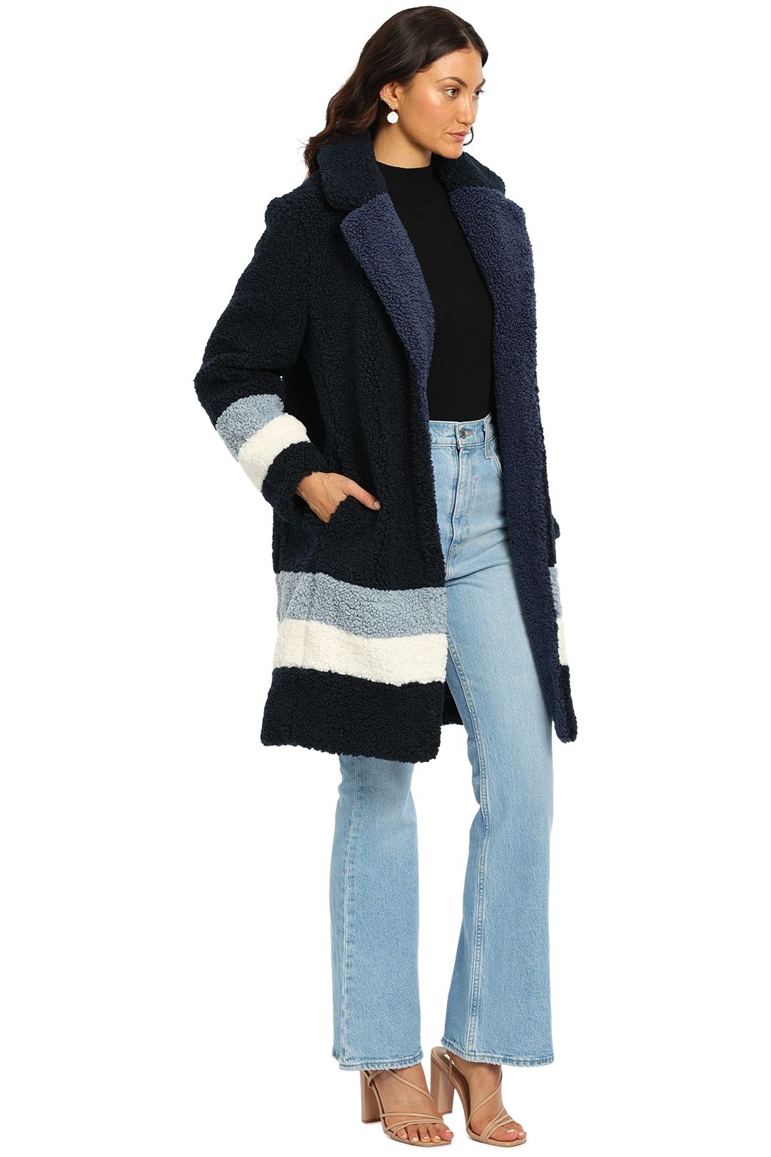 Ariana Sherpa Topcoat J.Crew long