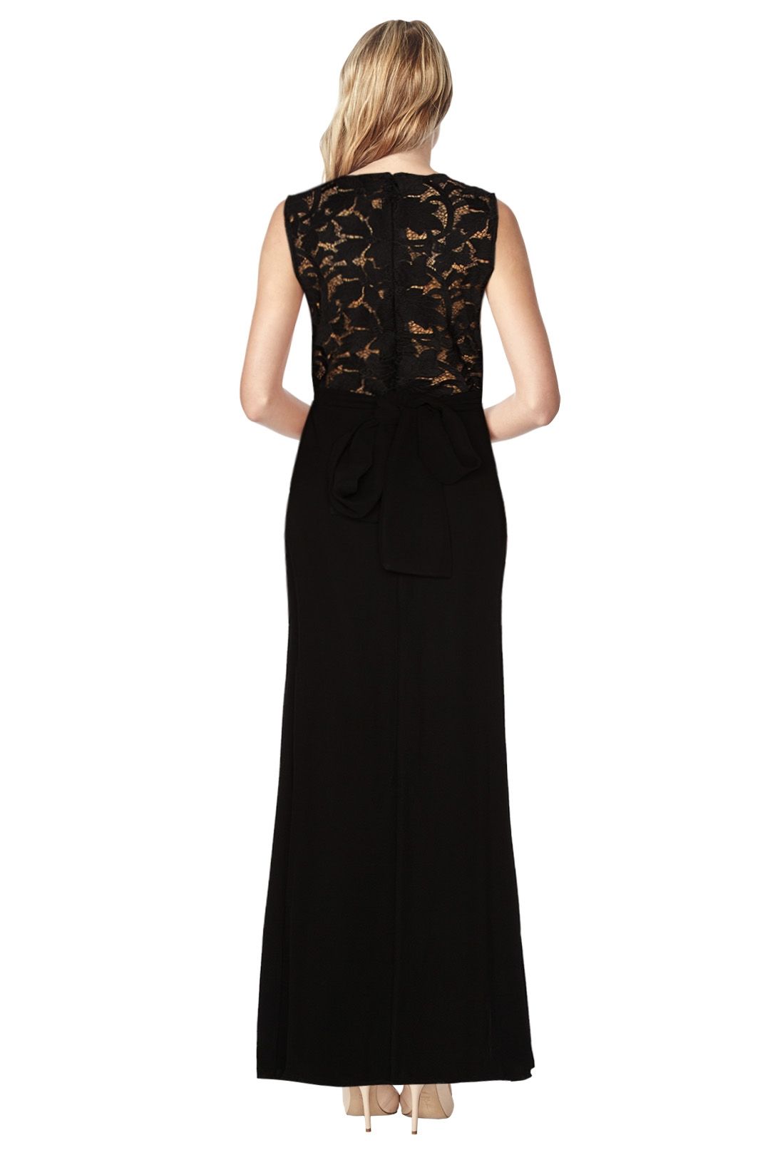 Assali - Poinsetia Dress - Black - Back