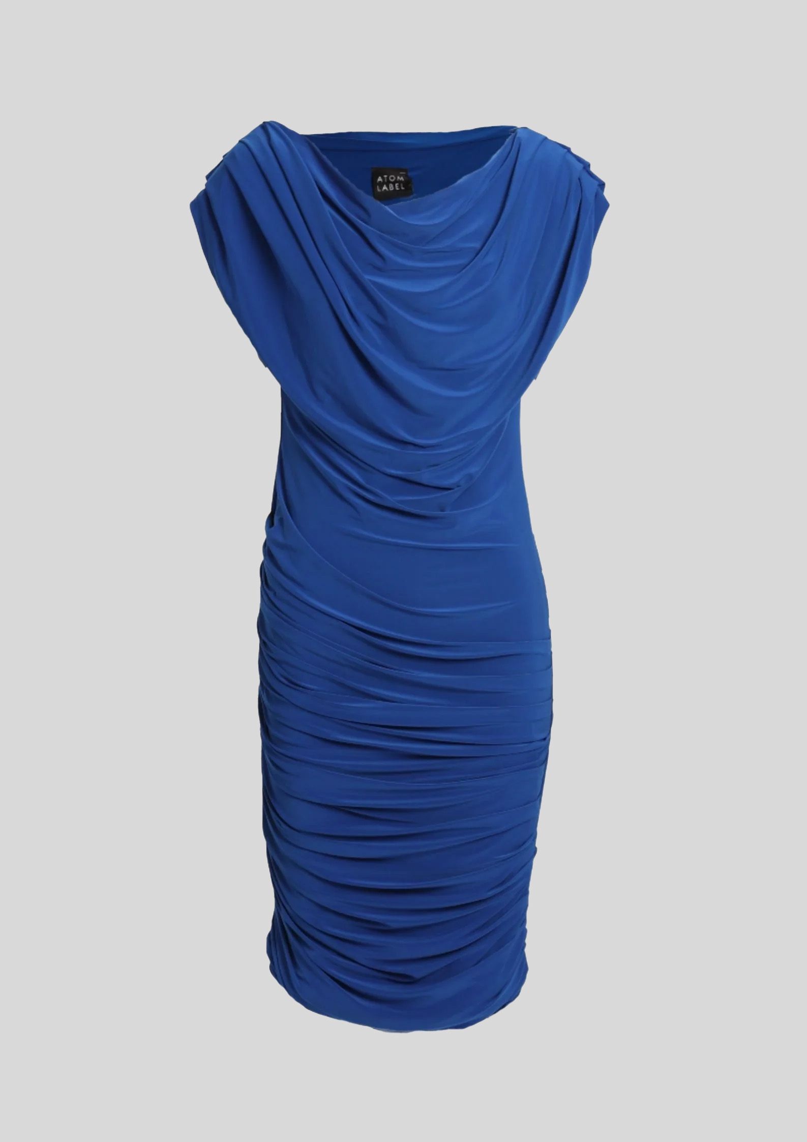 Designer Off-Shoulder Cotton Dress with Attached Tank Top