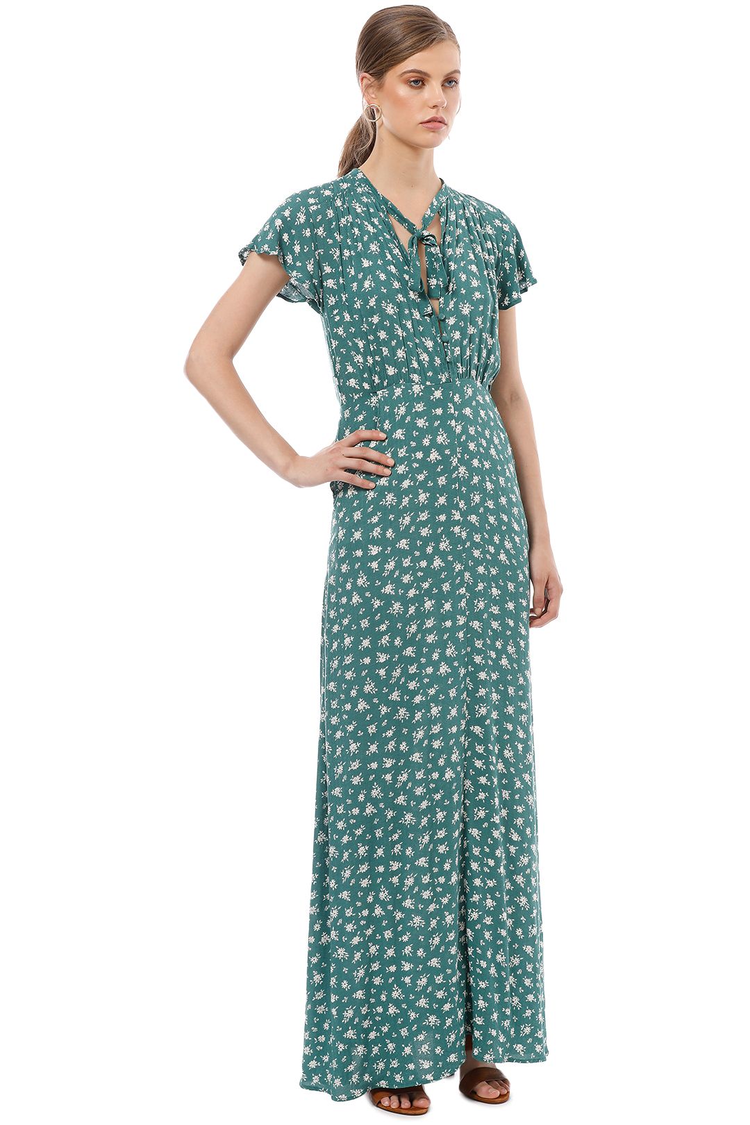 Auguste - Ava Wylde Maxi Dress - Sage - Side