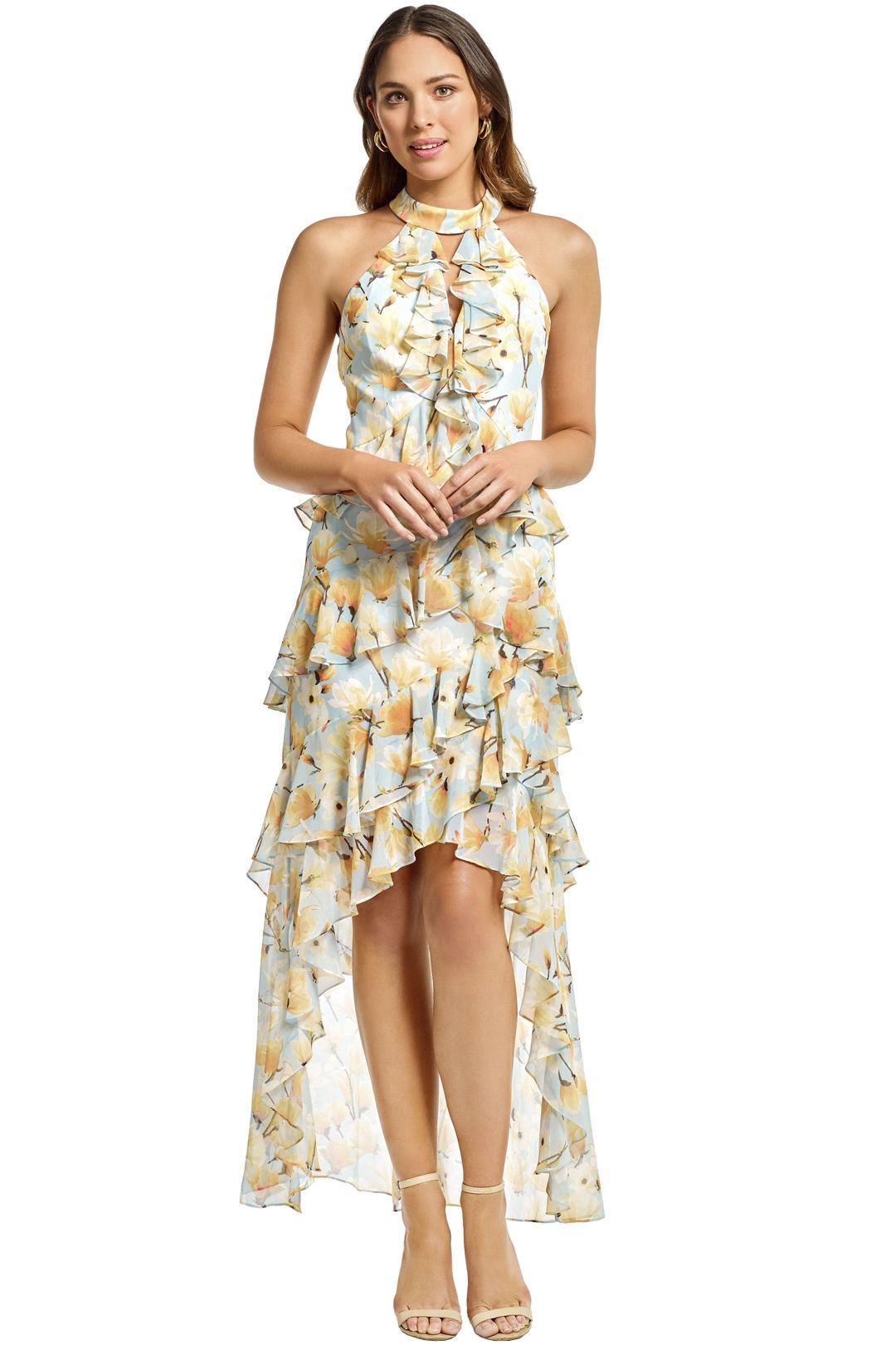 Pasduchas songbird ruffle midi top