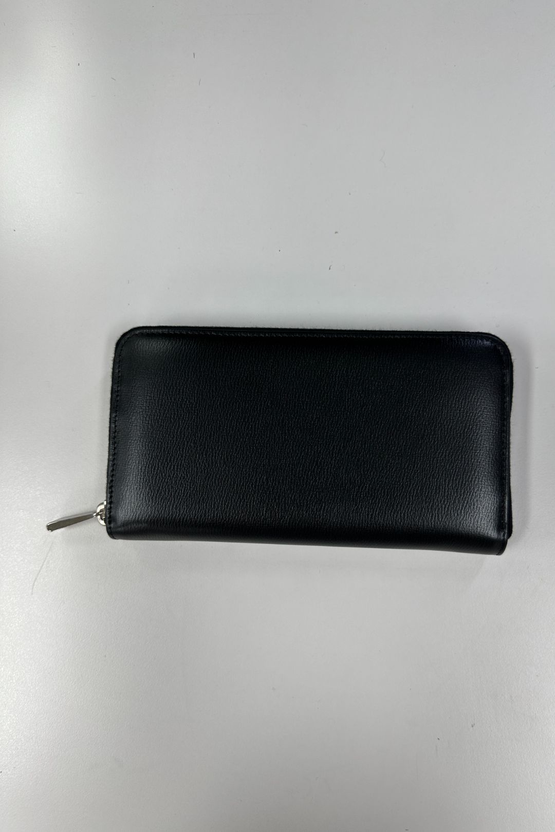 Bally - Black Grained Leather Zip Up Wallet