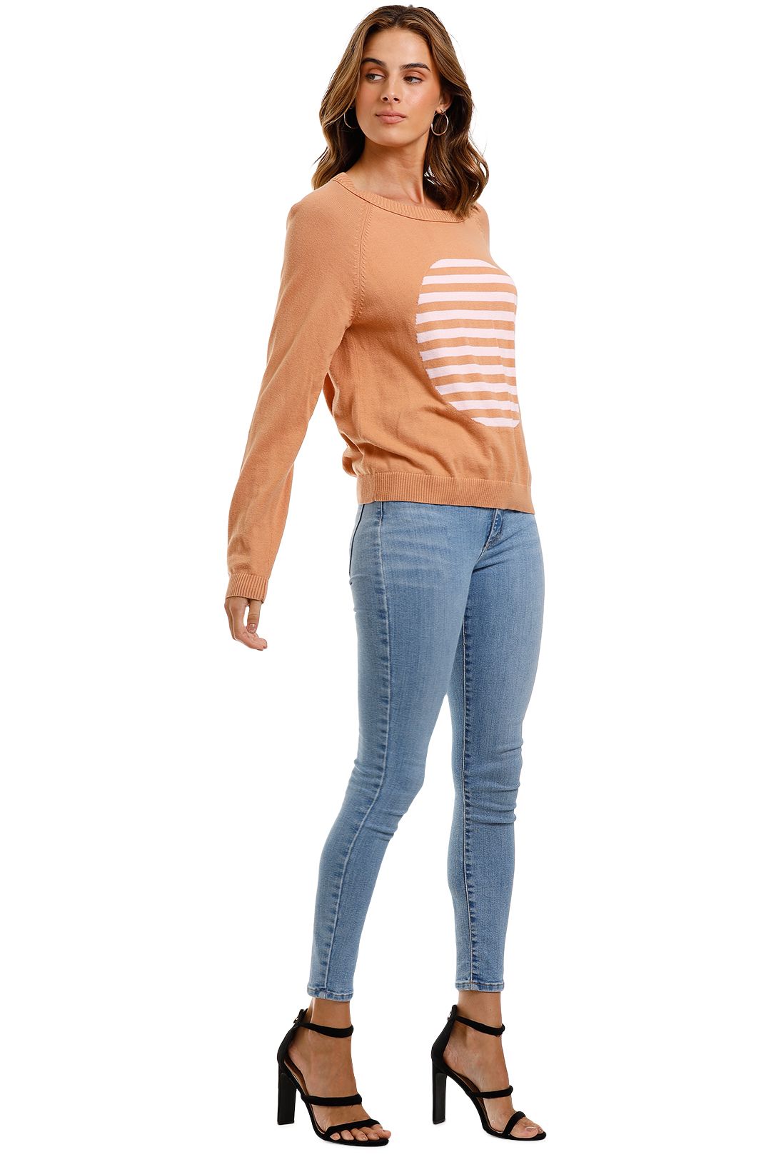 Bande Studio Jasmine Stripe Spot Crew