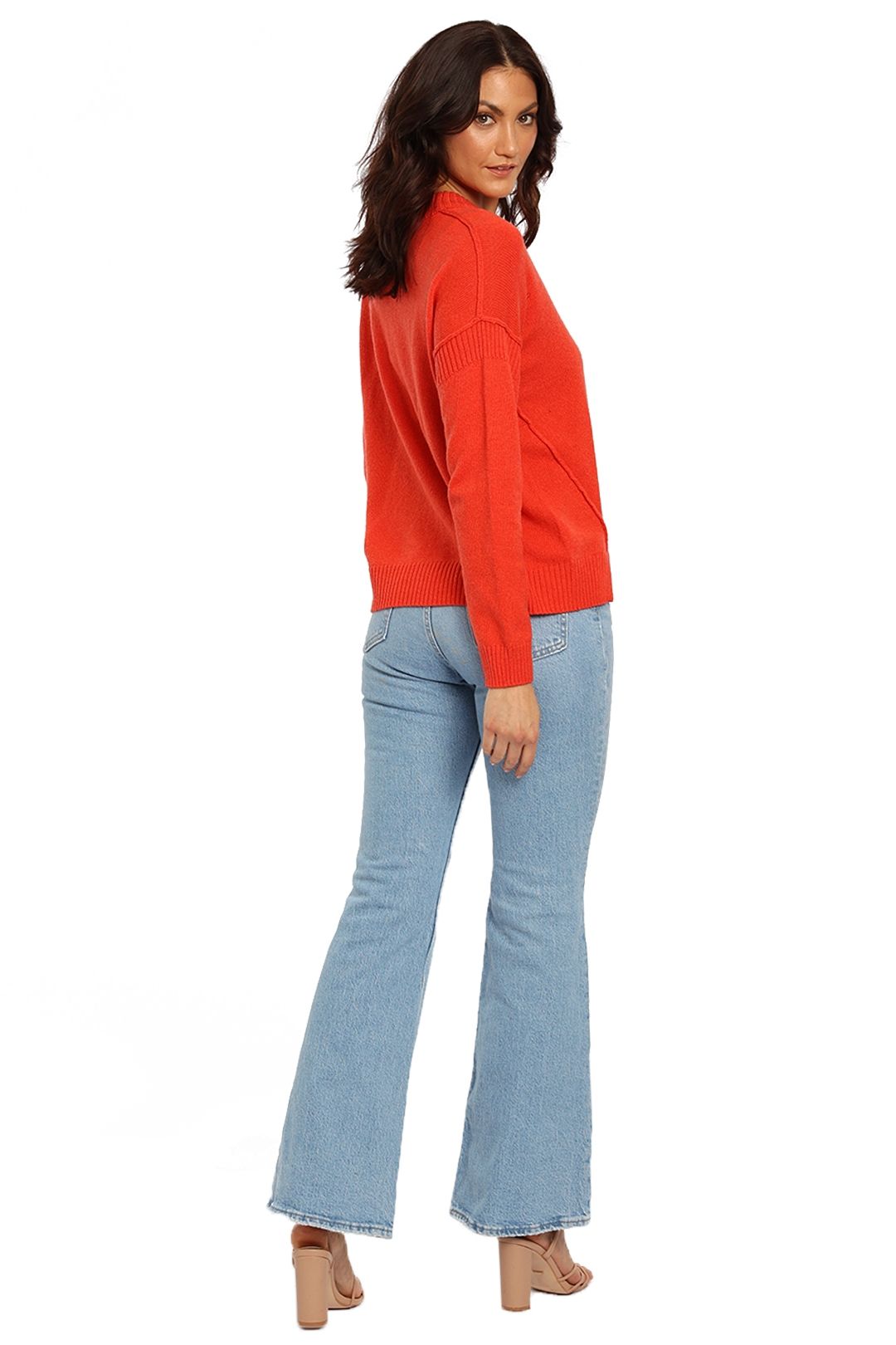 Bande Studio Remi Rib Detail Knit Orange