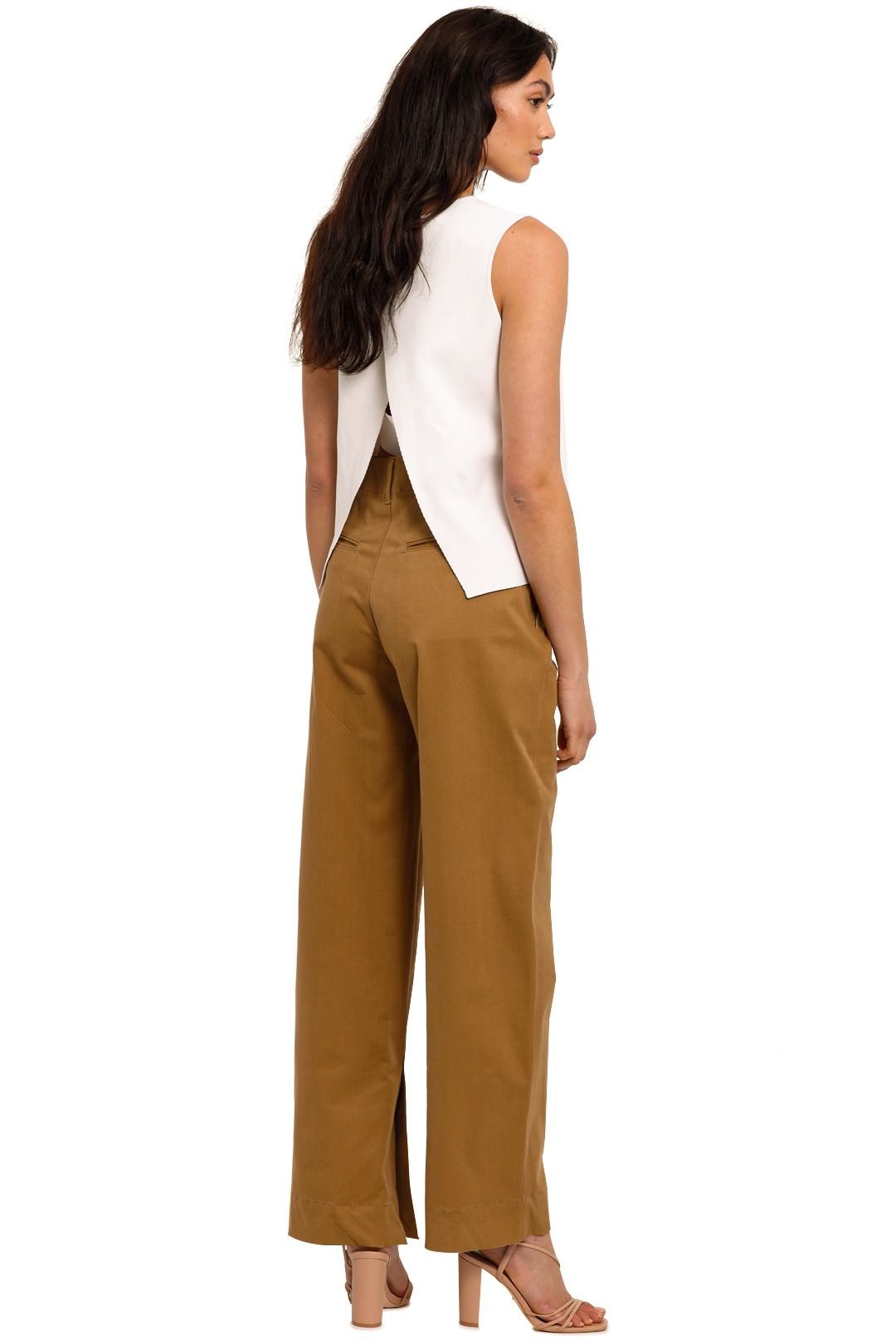 Bassike Brushed Twill Slouch Chino tan