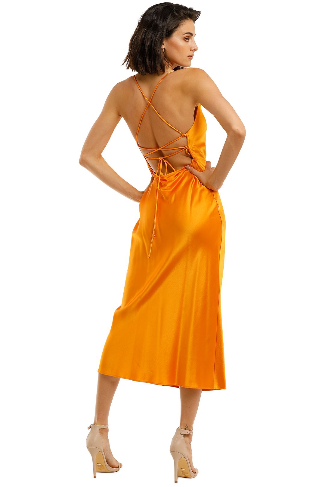 seraphine lace up midi