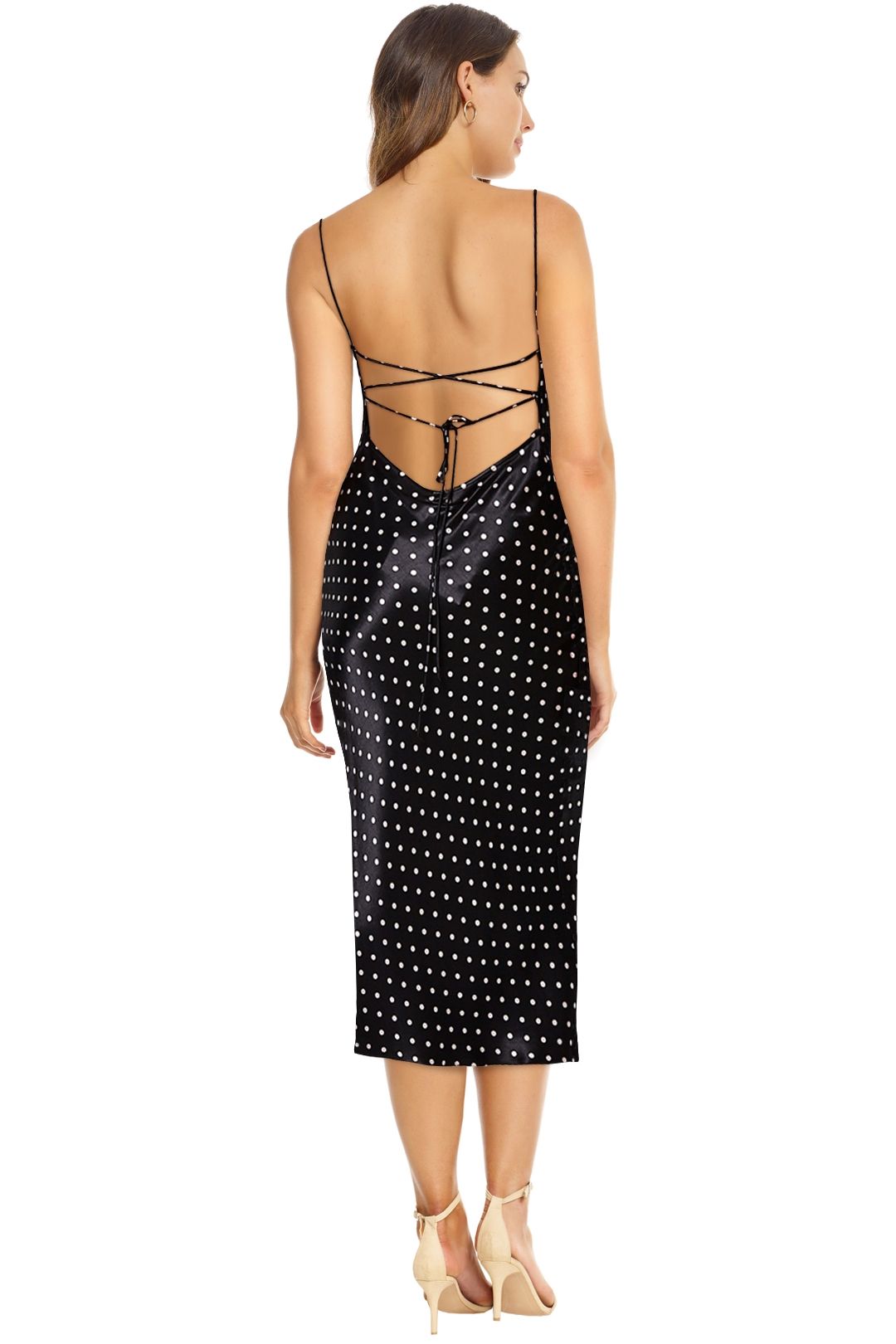 bec and bridge kaia cowl dress black