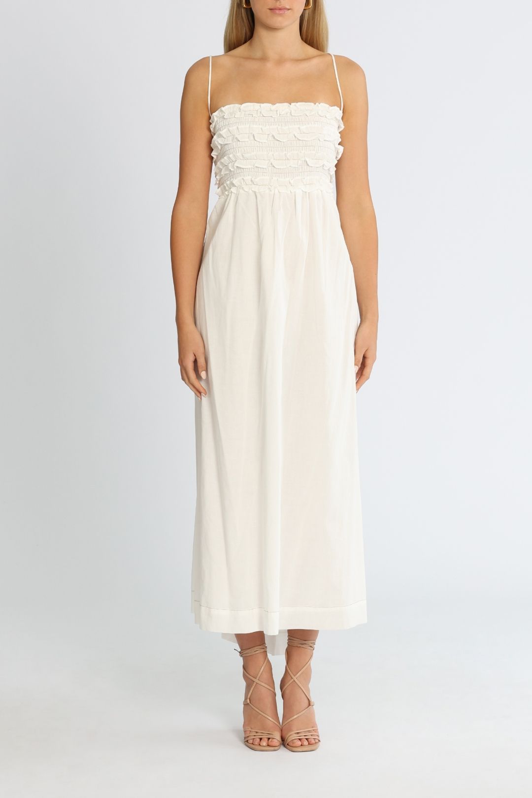 Bec and Bridge Alina Midi Dress Ivory