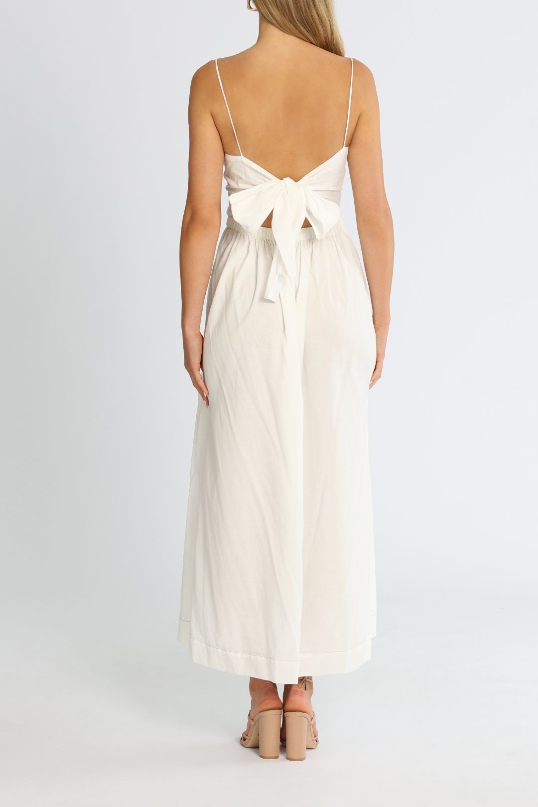 Bec and Bridge Alina Midi Dress Ivory Cutout