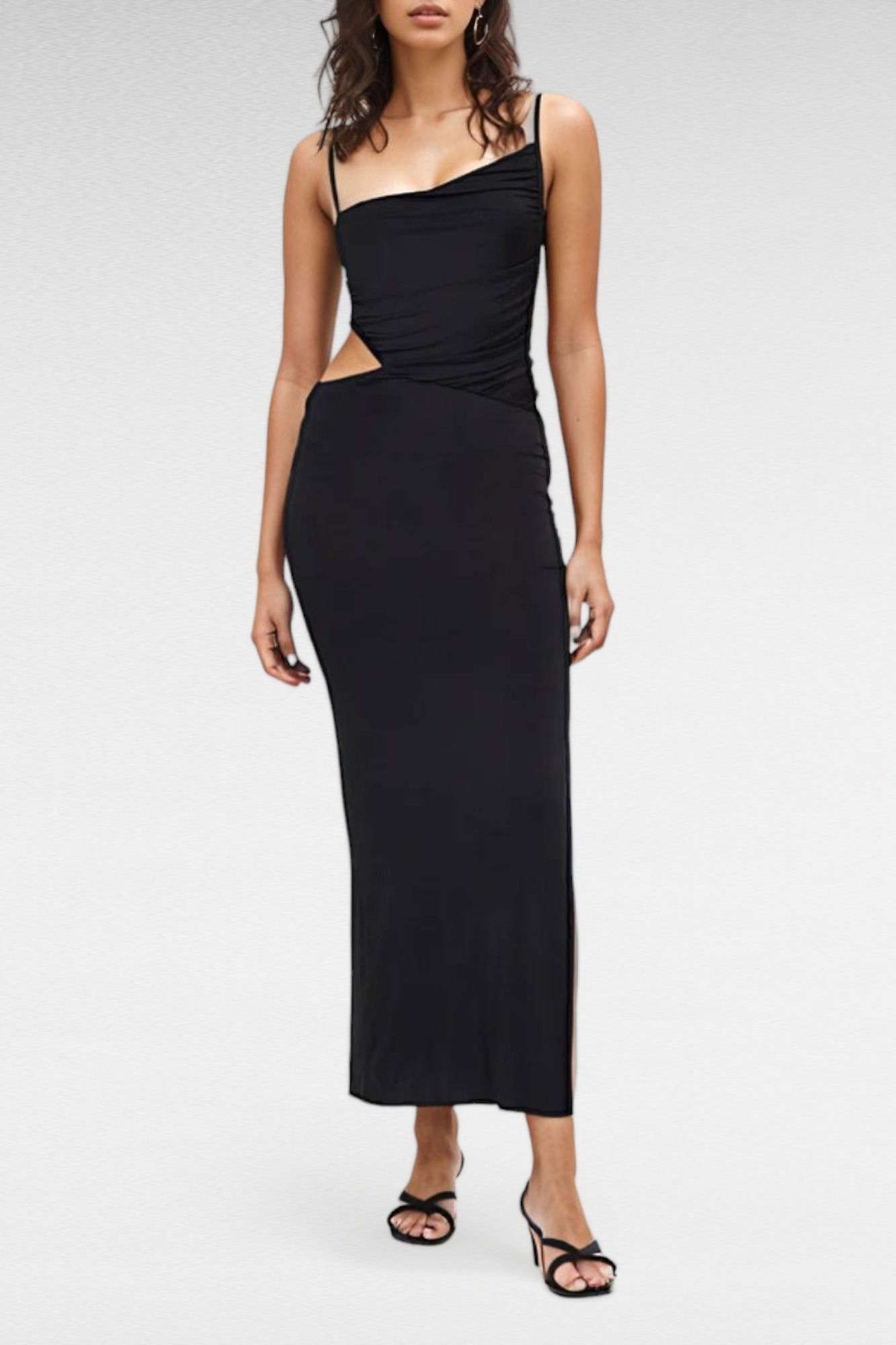 Bec And Bridge  Ariel Asym Maxi Dress Black