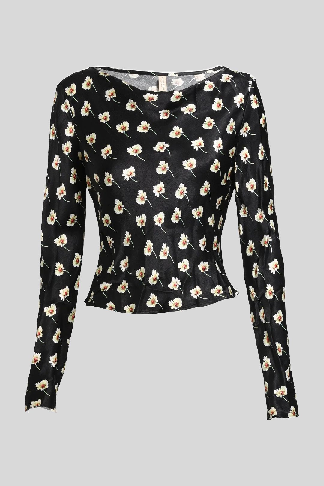 Bec and Bridge - Black Sylvie Daisy Print LS Top