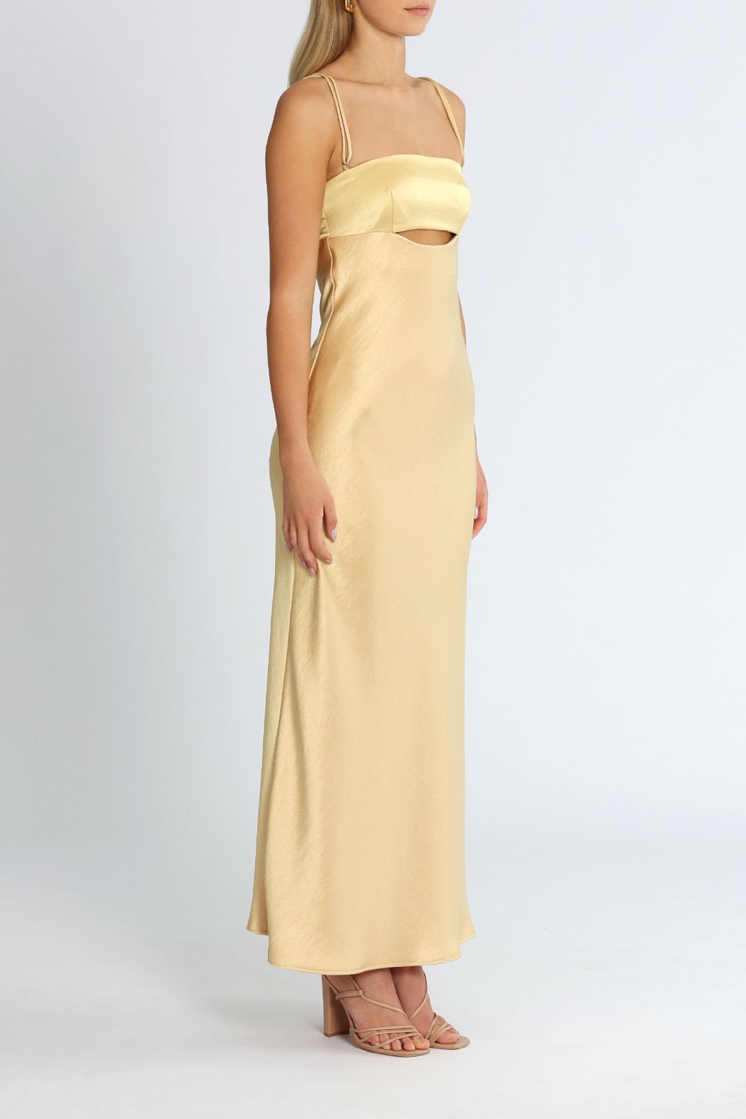 Hire Carrie Maxi Dress in Yellow | Bec and Bridge | GlamCorner