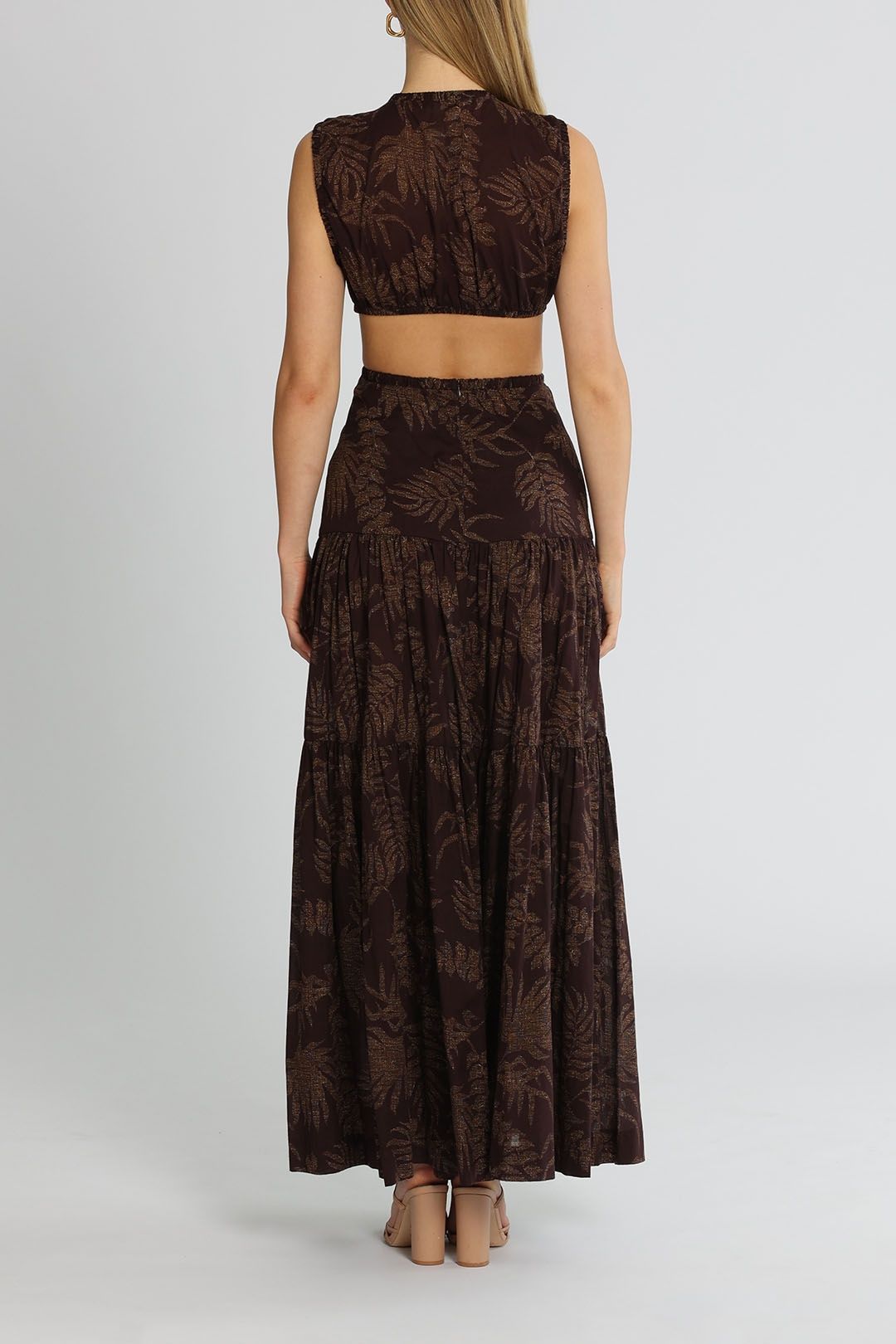 Bec and Bridge Desert Palm Maxi Dress Cutout
