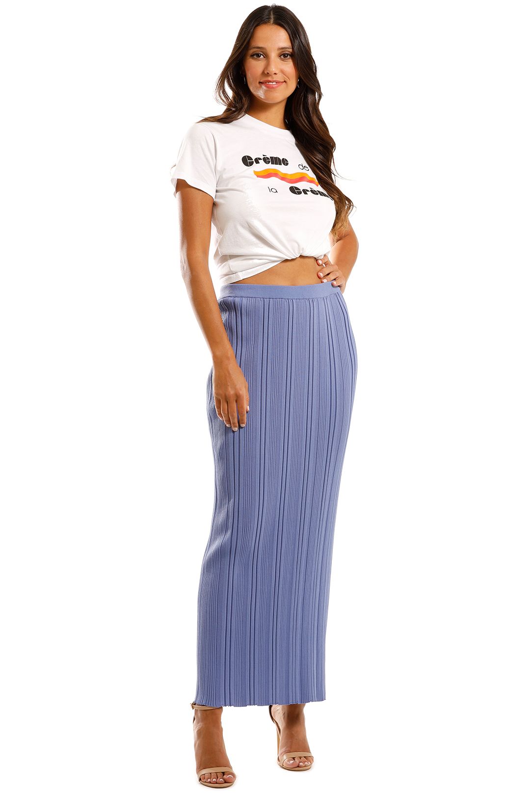 Esme Knit Midi Skirt | Bec and Bridge | GlamCorner