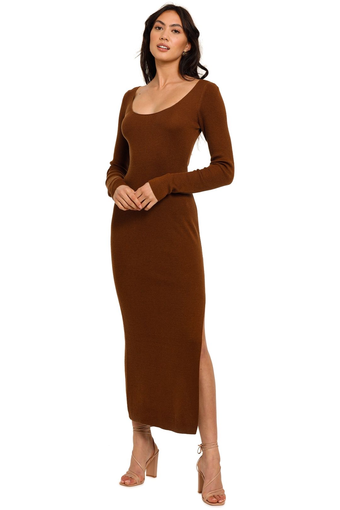 Hire Freya Knit Dress in Copper | Bec 