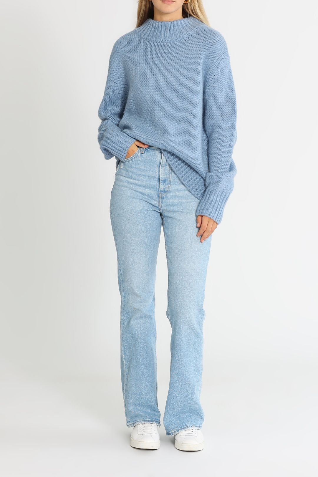Bec and Bridge Romana Knit Jumper Sky