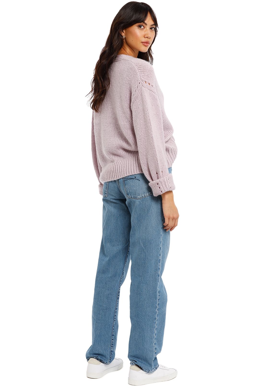 Bec and Bridge Willa Knit Jumper Lavender relaxed