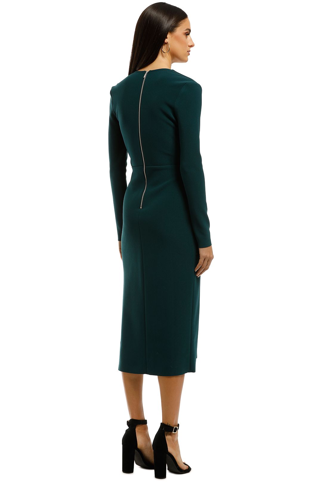 Bec+Bridge-Tasha-LS-Midi-Dress-Emerald-Back