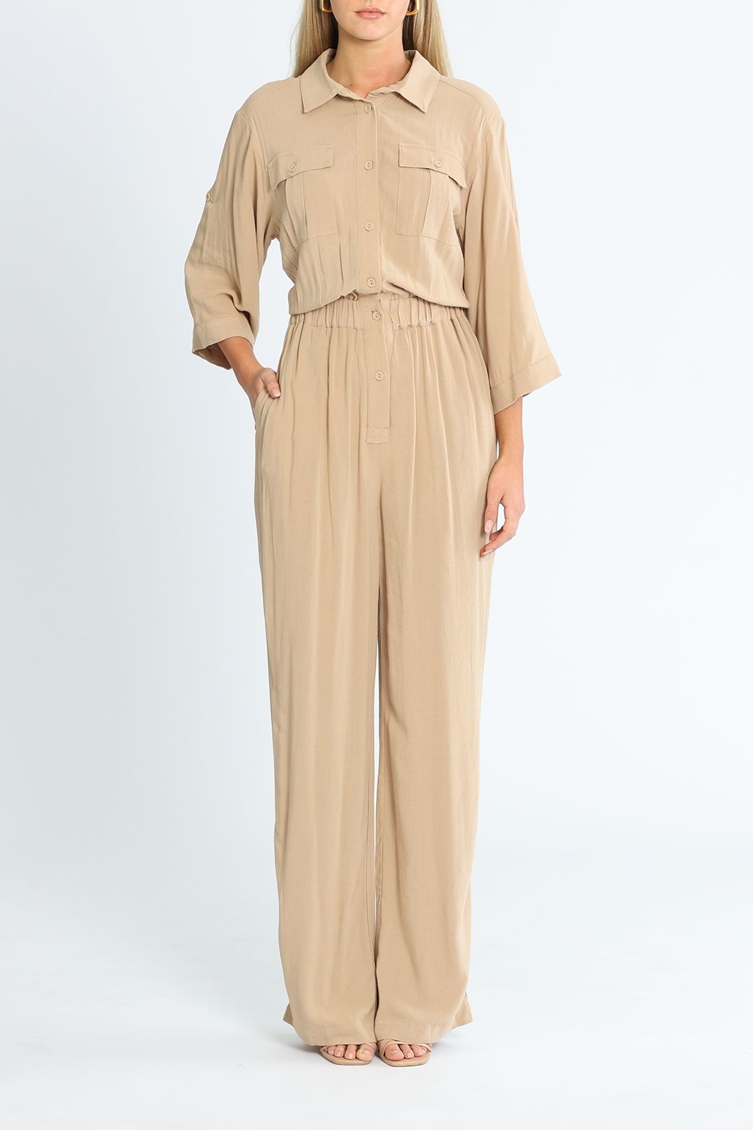Belle and Bloom Art of Escape Jumpsuit Collared