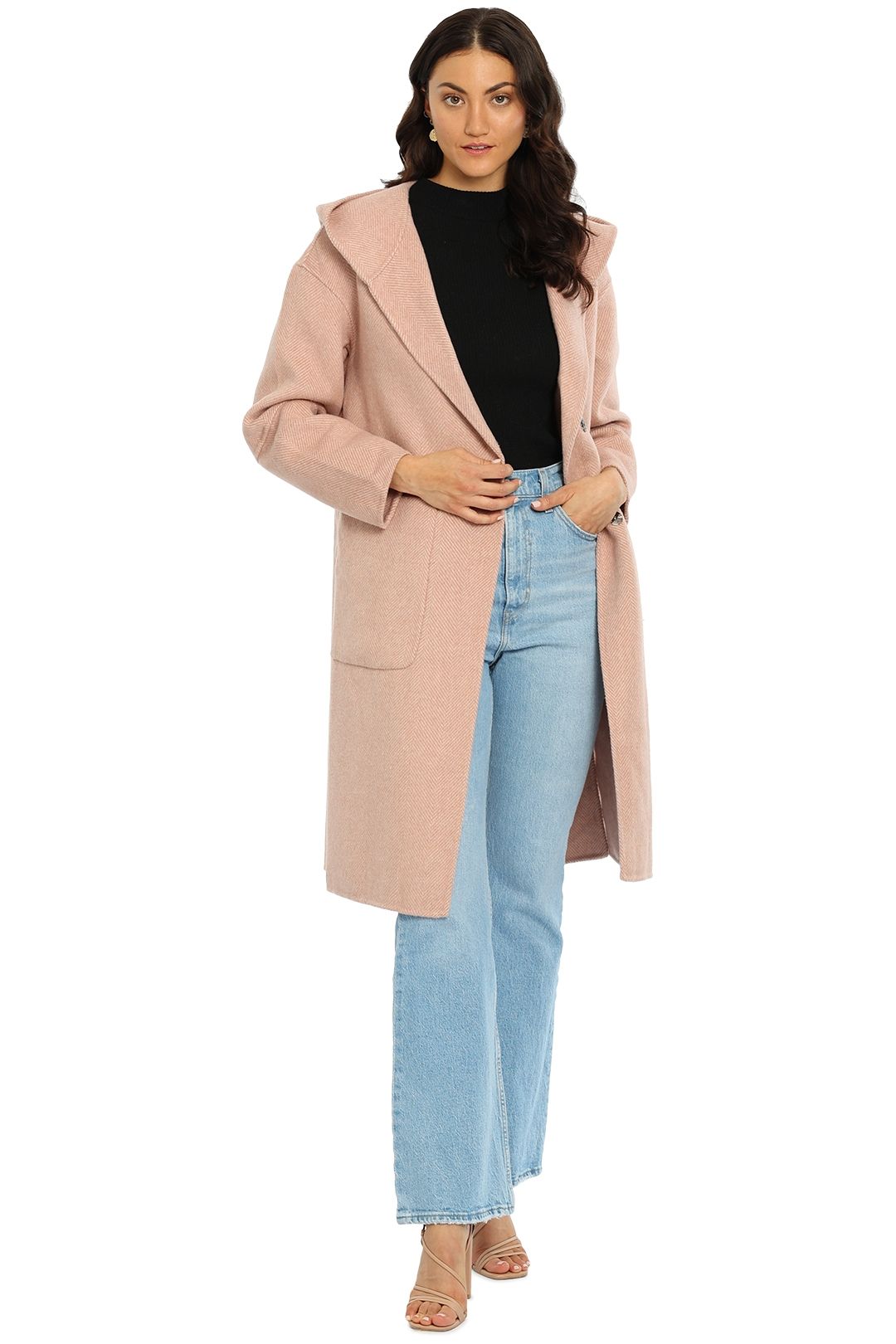 Belle and Bloom Walk This Way Coat Pink