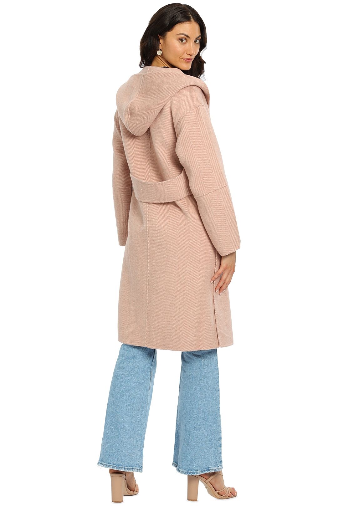 Belle and Bloom Walk This Way Coat Pink Long Sleeve