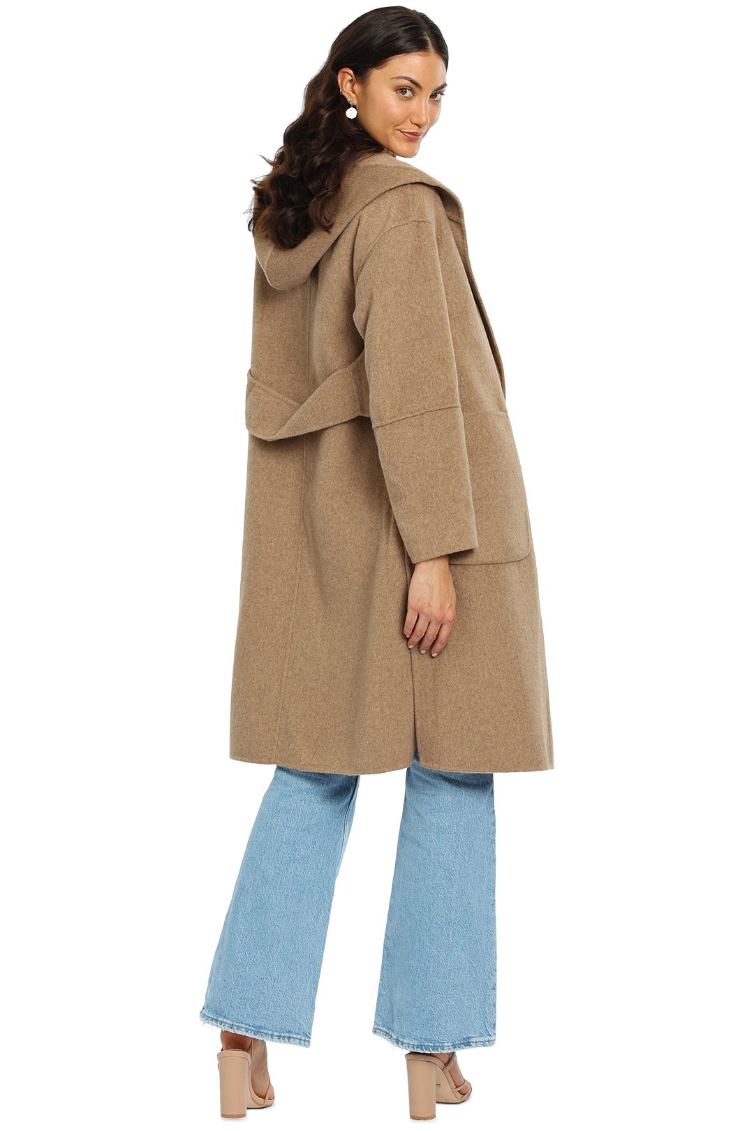 Belle and BloomWalk This Way Coat Oat Midi