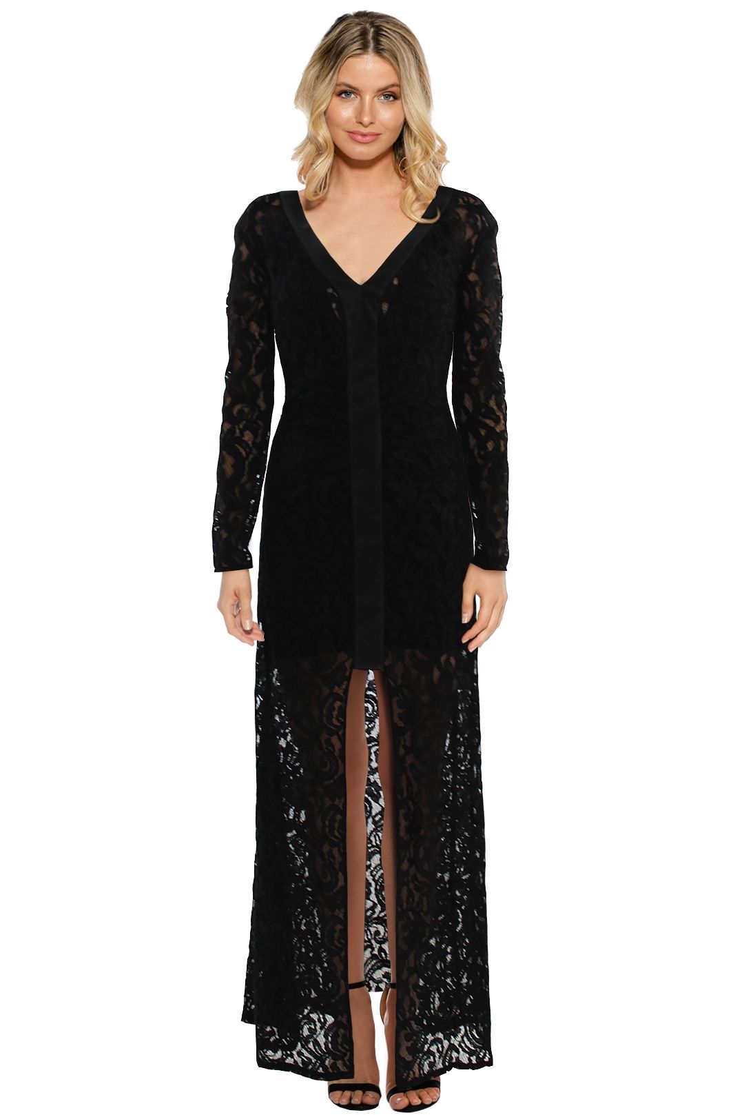 Bianca Spender - Persephone Gown - Black - Front