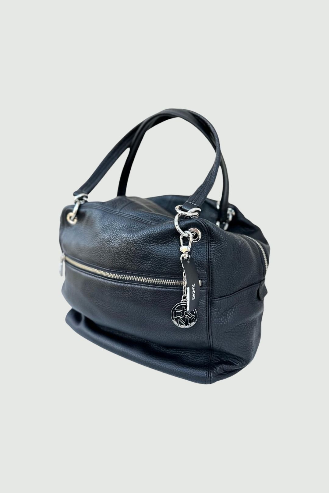 DKNY  Black Leather Shoulder Bag